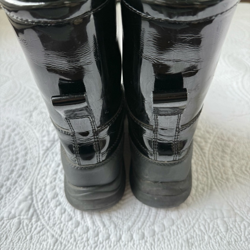 UGG Adirondack Boot Black Patent Waterproof Women’s 7 VGUC Winter - Picture 5 of 8